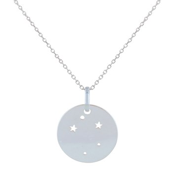 Silver Necklace Zodiac Constellation Libra - size 45 cm