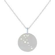 Collier Argent Zodiaque Constellation Taureau