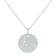 Collier Argent Zodiaque Constellation Poisson - taille 42 cm