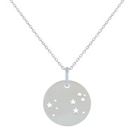 Collier Argent Zodiaque Constellation Lion - taille 45 cm