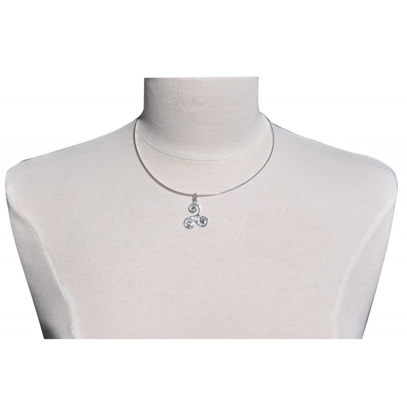 Pendentif Argent 925 Celte Triskel - vue 2