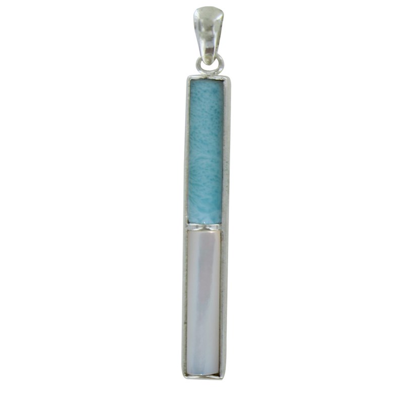 Pendentif Cheval Argent et Larimar Les Poulettes Bijoux