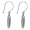 Boucles d'Oreilles Argent 925 Disques Nacre Abalone - vue V3