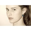 Boucles d'Oreilles Argent 925 Disques Nacre Abalone - vue V4