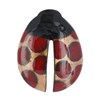 Broche Coccinelle Émaillé Doré Pois Rouge - vue V1