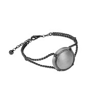 Manchette en argent 'Capsule de Champagne' bicolore - Virginie Carpentier