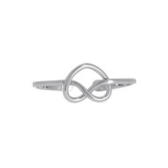 Bracelet infini love argenté