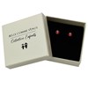 Boucles d'oreilles coccinelle émail rouge et noir Argent 925 Rhodié - vue V3