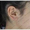Boucles d'oreilles petite étoile Plaqué OR 750 3 microns - vue V2