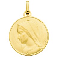 Médaille Brillaxis vierge or jaune 18 carats
