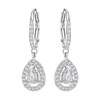 Boucles d'oreilles Swarovski Attract Light ovales - vue V1
