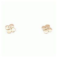 Boucles d'oreilles Lauburu or jaune 18 carats 8 mm