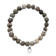 Bracelet homme Brillaxis Jaspe Kaki