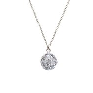 Collier Clarisse argent 925 oxydes de zirconium 45cm