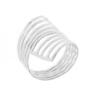 Bague Argent 925 sterling silver Double-spirales Gracioza