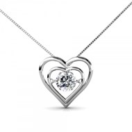 Pendentif Twinkle Heart + chaîne