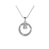 Pendentif Eliza - Argenté et Cristal - vue V1