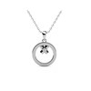 Pendentif Eliza - Argenté et Cristal - vue V4