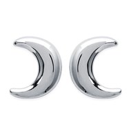 Boucles d'oreilles croissant de lune Argent 925 Rhodié