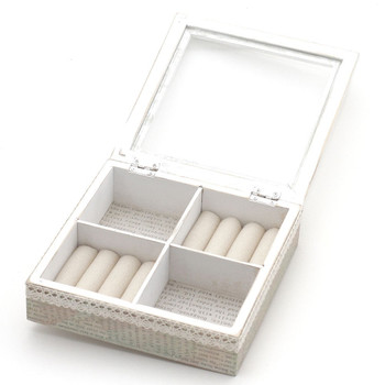 Jewelry box wooden box rings necklaces bracelets Natural