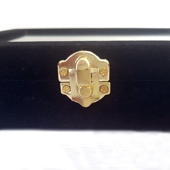 Présentoir coffret boîte à bagues 20x15cm velours Noir