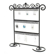 Porte bijoux cadre porte boucle d'oreille (22 paires) Noir