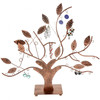 Porte bijoux arbre à boucle d'oreille et bijoux design Cuivre patiné - vue V1