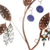Porte bijoux arbre à boucle d'oreille et bijoux design Cuivre patiné - vue V2
