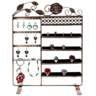 Porte bijoux porte bijoux cadre fleur boucle bracelet bague et accessoire Cuivre