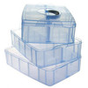 Boite de rangement plastique 30 compartiments Bleu - vue V5
