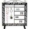 Porte bijoux mixte collier boucle bracelet Noir - vue V1