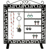 Porte bijoux mixte collier boucle bracelet Noir