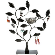 Porte bijoux arbre à boucle d'oreille piou piou (60 paires) Noir