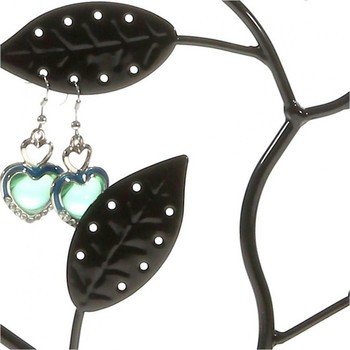 Jewelry tree earring holder piou piou (60 pairs) Black