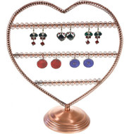 Porte bijoux porte boucle d'oreille amour (25 paires) Cuivre