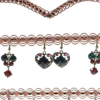 Love earring holder (25 pairs) Copper