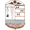 Porte bijoux porte bijoux cadre mixte corbeille baroque avec panier Cuivre - vue V1