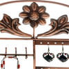 Porte bijoux porte bijoux cadre mixte corbeille baroque avec panier Cuivre - vue V2