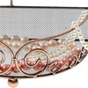 Porte bijoux porte bijoux cadre mixte corbeille baroque avec panier Cuivre - vue V4