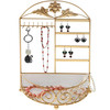 Porte bijoux porte bijoux cadre mixte corbeille baroque avec panier Doré - vue V1