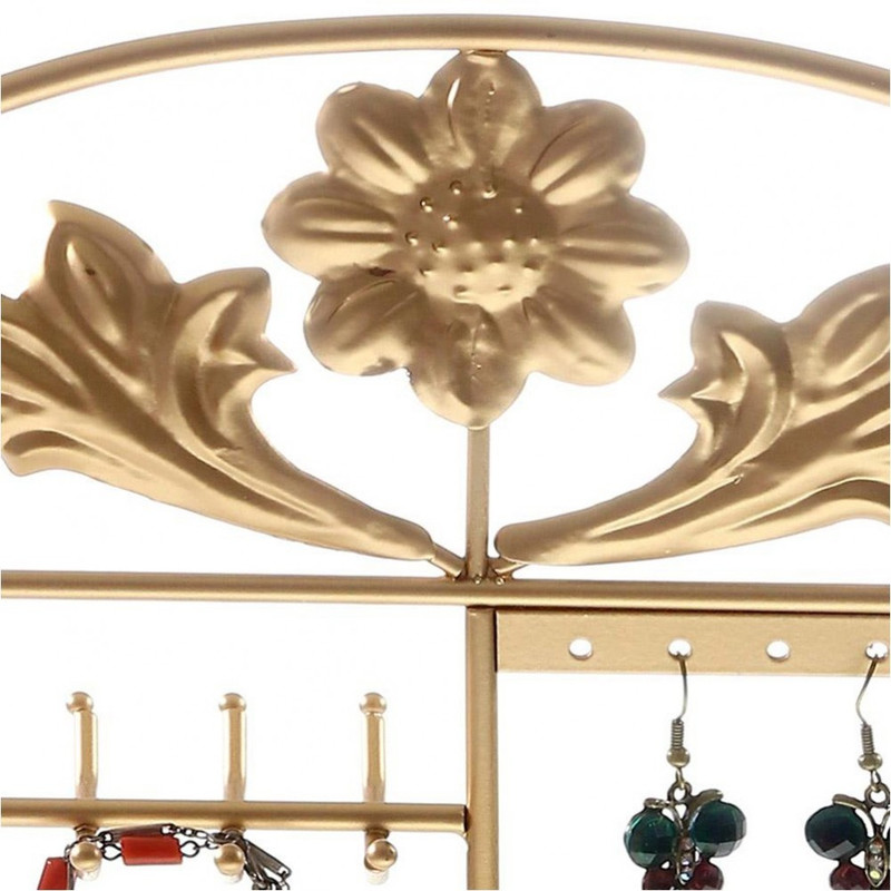 Porte bijoux porte bijoux cadre mixte corbeille baroque avec panier Doré - vue 2