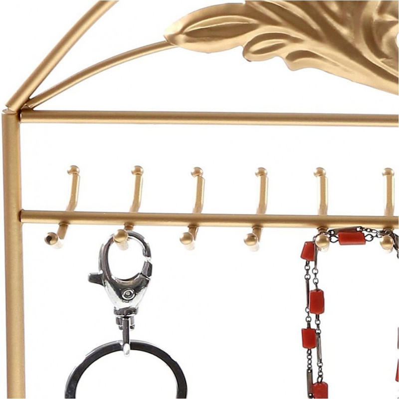 Porte bijoux porte bijoux cadre mixte corbeille baroque avec panier Doré - vue 3