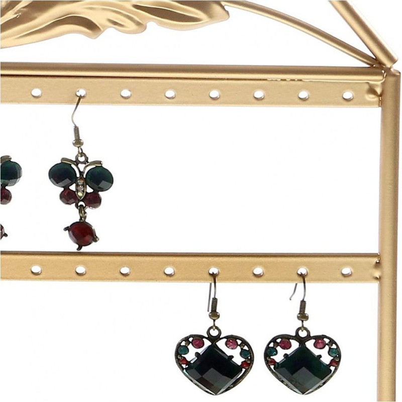 Porte bijoux porte bijoux cadre mixte corbeille baroque avec panier Doré - vue 4