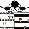 Porte bijoux lorraine bracelet bague boucle Noir - vue V2