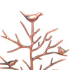 Porte bijoux arbre métal oiseaux Cuivre - vue V2