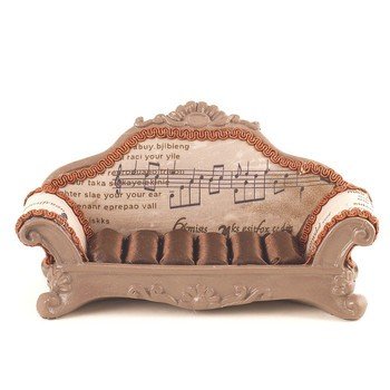 Jewelry holder rings sofa music notes Brown