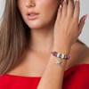 Bracelet de charms perles roses et acier SC Crystal - vue V3