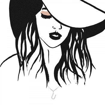 Ketting letter U SC Kristal in gerhodineerd zilver 925/1000