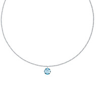 Collier Ras de Cou avec un Cristal Swarovski LA MUSE