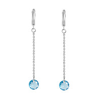Boucles d'oreilles pendantes avec Cristaux Swarovski LA MUSE